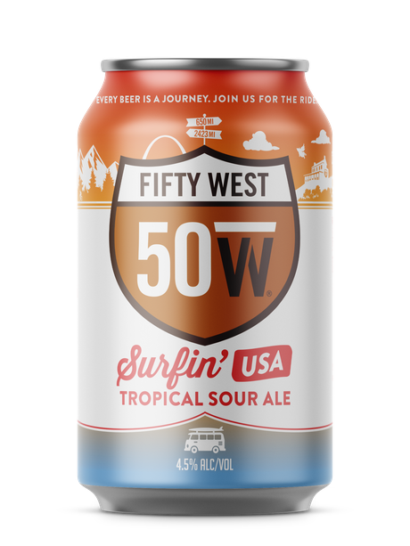 Fifty West Surfin' USA Tropical Sour Ale can