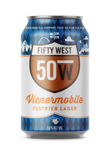 Fifty West Vienermobile Festbier Lager can